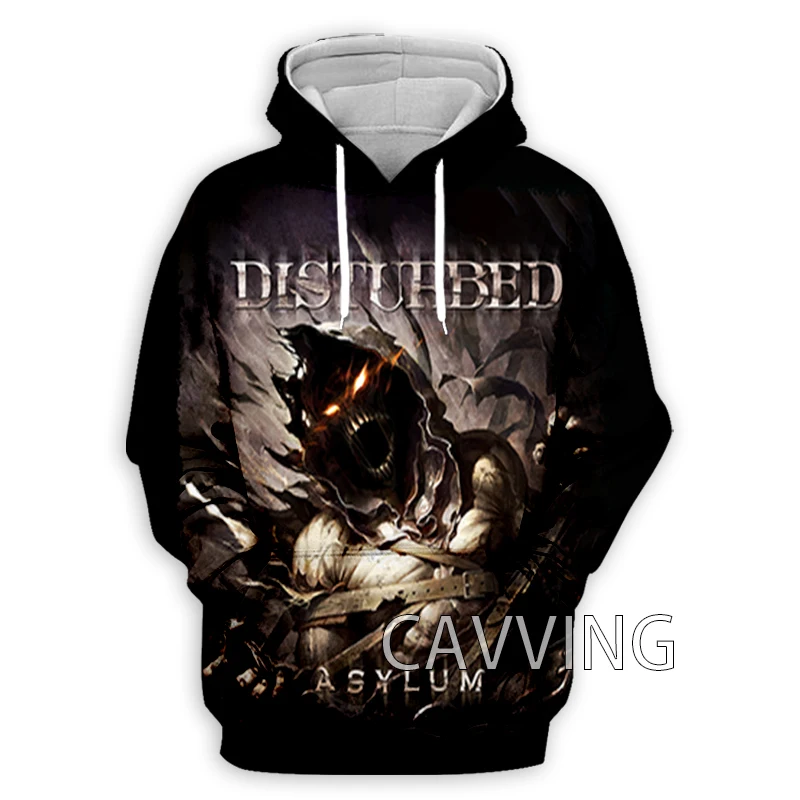 New Fashion Women/Men's 3D Print  Disturbed Rock Band  Hoodies Hooded Sweatshirts Harajuku Hoodie Sweatshirts Tops Clothing  K01