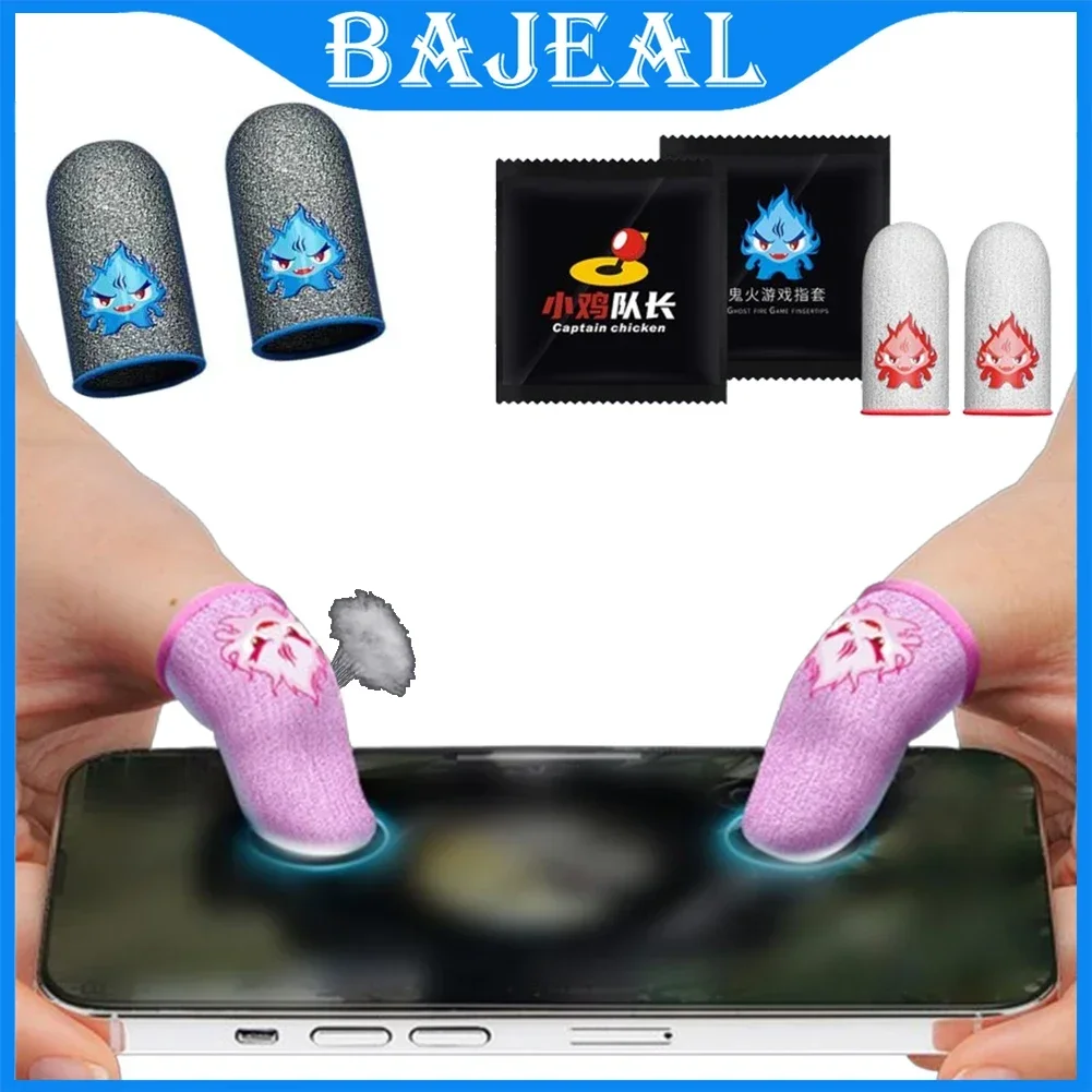 For Gaming Luminous Finger Sleeve Breathable Fingertips Cover For Mobile Games Touch Screen Finger Cots Mobile Touch