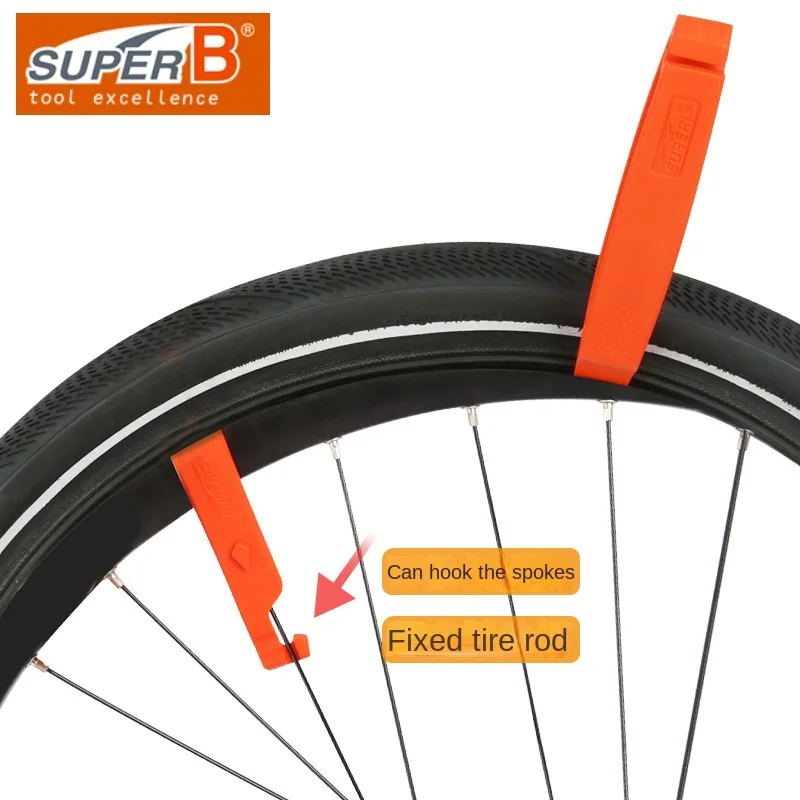 Super B TL-08  Pro Bike Tire Lever Tool To Remove&Install Tires On The Rim, Especially For Narrow Tires,Bicycle Repair Tools