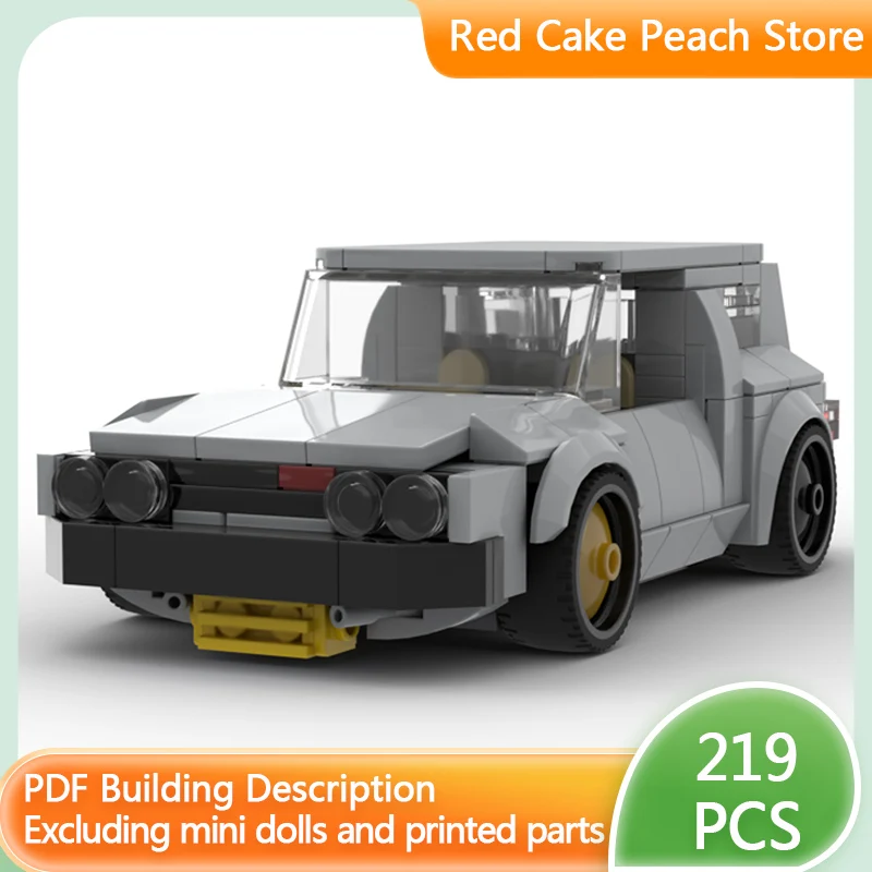 

Модель городской автомобиль MOC, строительные кирпичи Mk1, высокопроизводительный хэтчбек, модульная технология, детские праздничные подарки, сборка игрушек, костюм