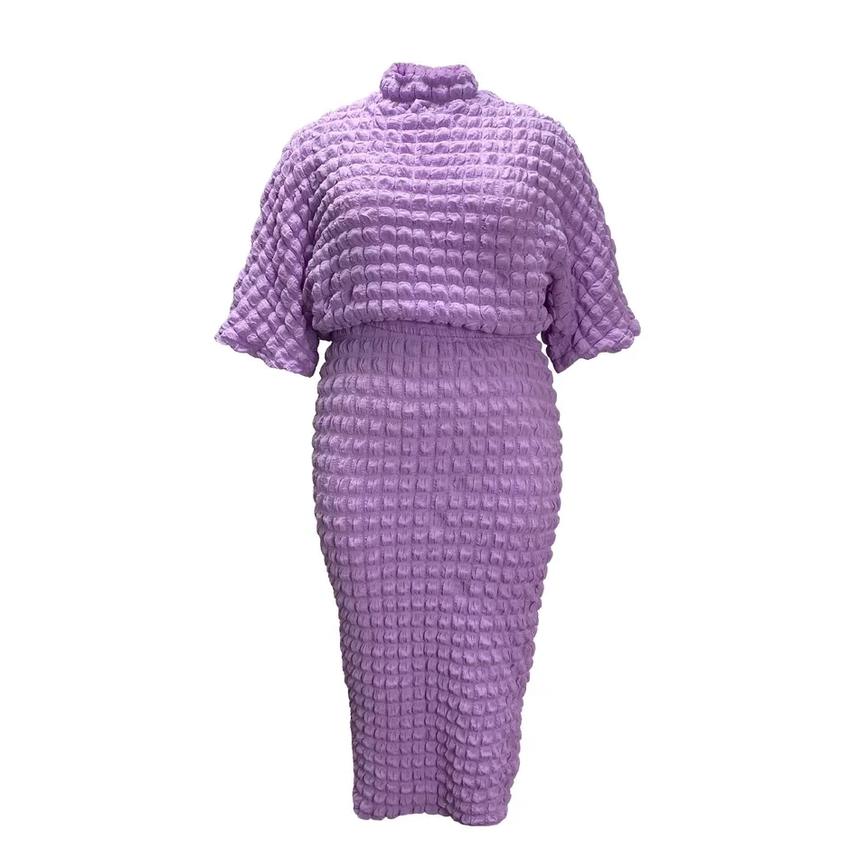 2 Piece African Clothes for Women Autumn Fashion Short Sleeve O-neck Top Long Skirt Matching Sets Dashiki Africa Clothing
