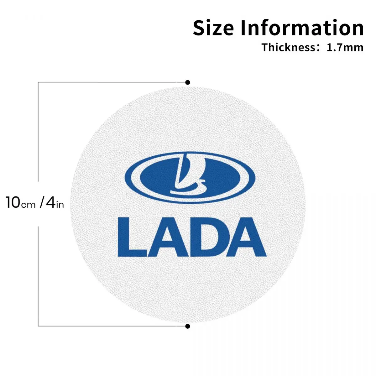 

Бестселлер Lada, автомобильные подставки, кожаные салфетки, нескользящие изоляционные кофейные коврики для дома, кухни, обеденный коврик, набор из 4 шт.