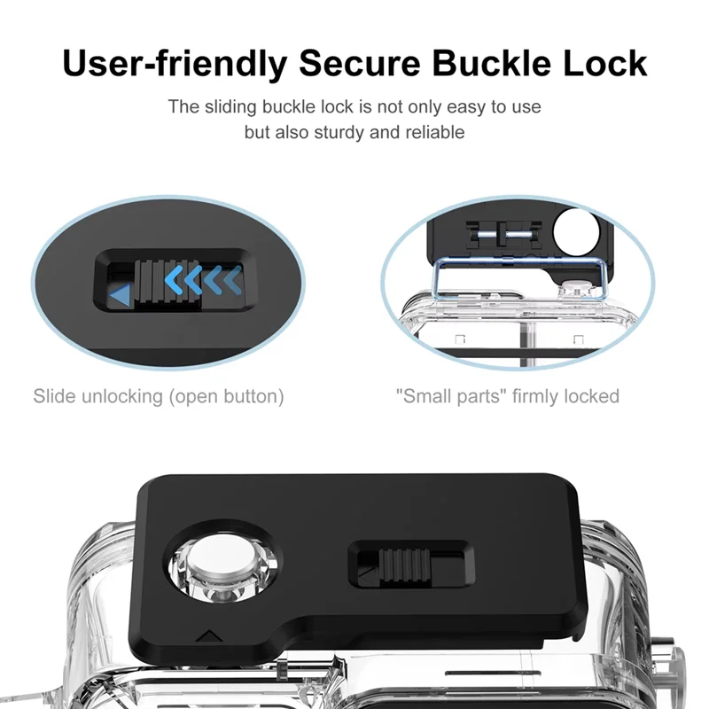 AT93-Protective Cover Underwater Sports Camera Diving Case 45M Dive Shell Case dla Insta360 Ace Pro 2 / Pro Sports Camera Access