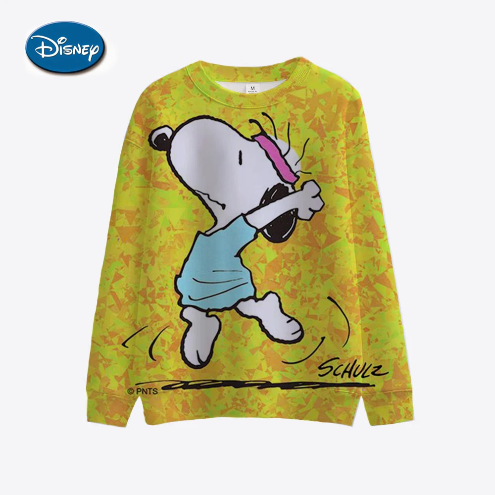 Snoopy cartoon print Casual Hoodie For Female Creative Sweatshirts All-Match Street Clothes Womens Unisex Pullovers