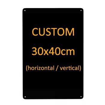 DIY訂製金屬板圖案牆面鐵皮招牌家居裝飾復古板海報個人化印刷文字圖片鐵皮牌匾 6 最佳銷售 客製化金屬標誌 - №6