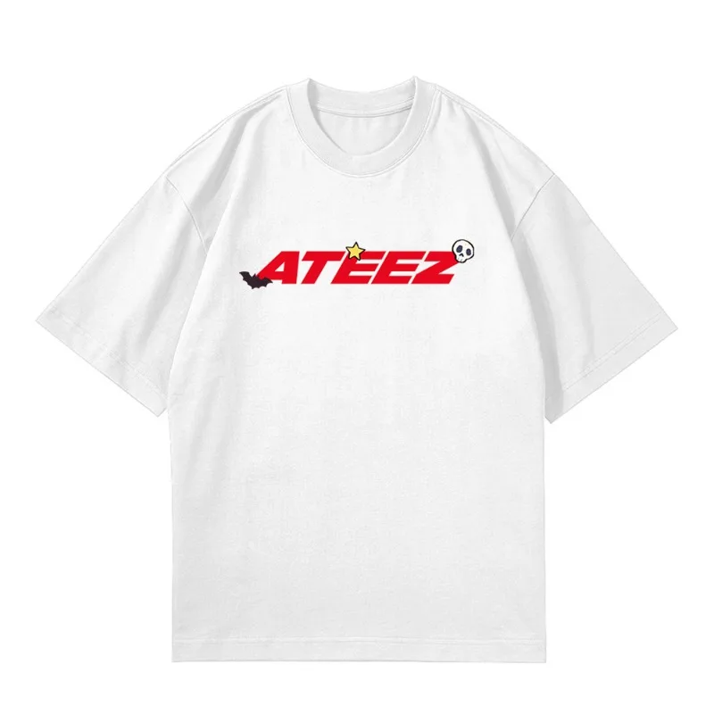 KPOP ATEEZ 25 Years Cartoon Short-sleeved T-shirt Customized Hongjoong Mingi San Yunho Fans Gift Fans Concert Clothing view 2