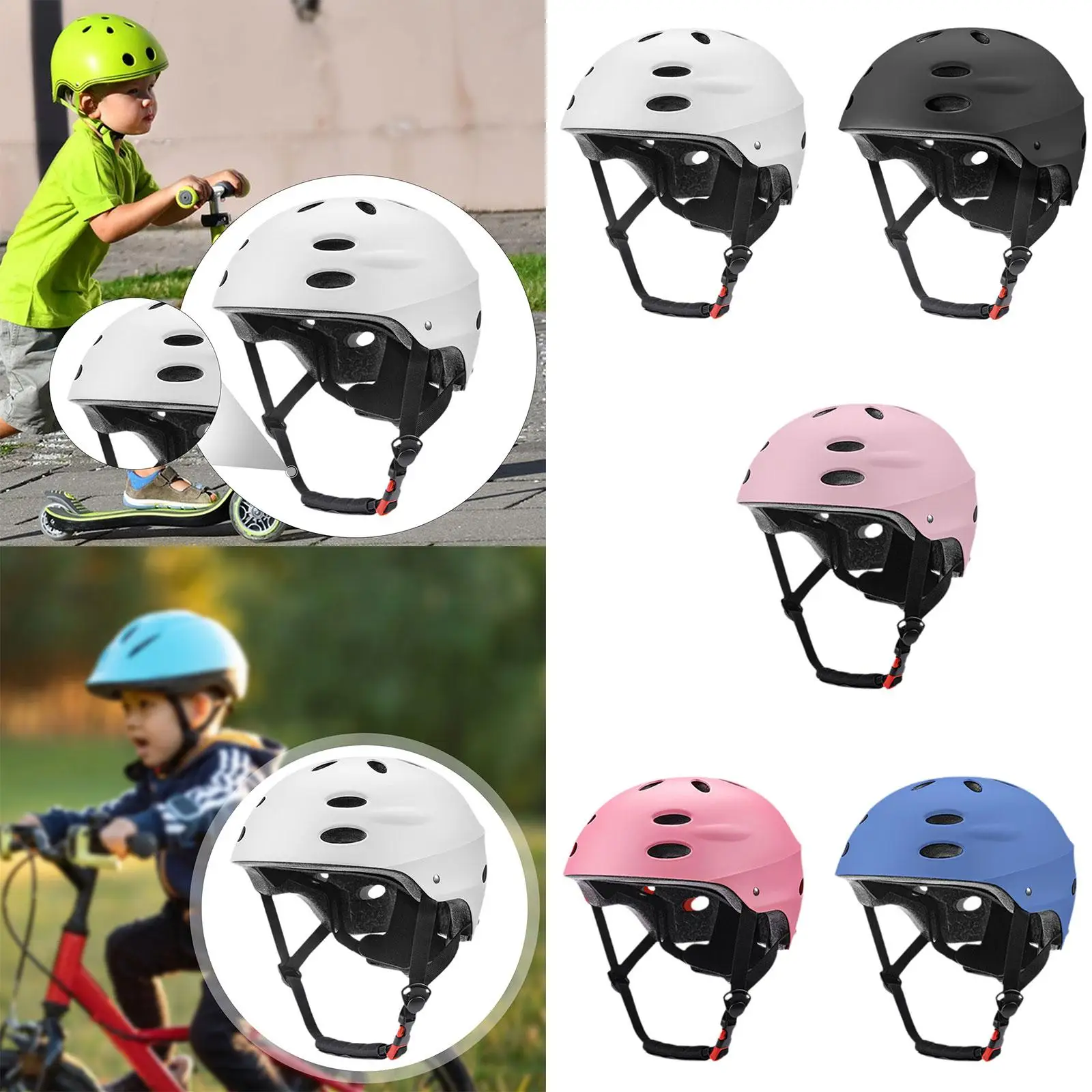 

Kids Bike Helmet Adjustable Fit Lightweight Portable Skateboard Helmet Cycling Helmet Bicycle Helmet for Child Bicycling Outdoor