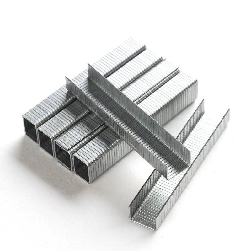 1000Pcs 8mm 10mm 12mm U/ Door /T Shaped Nail Shaped Stapler Metal Nails For Furniture Upholstery Staple Gun Woodworking Tool