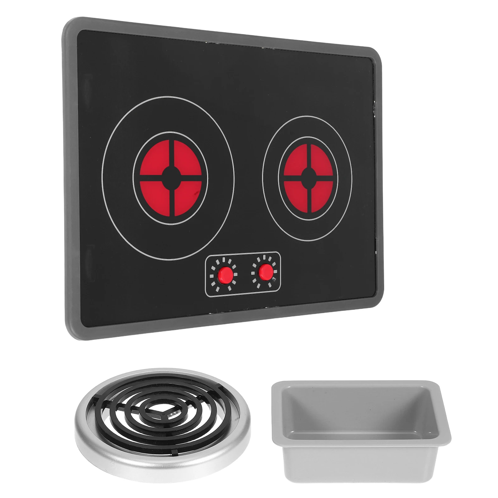

Children Kitchen Toys Realistic Electronic Induction Cooker Play Accessories Sound Light Pretend Play Educational