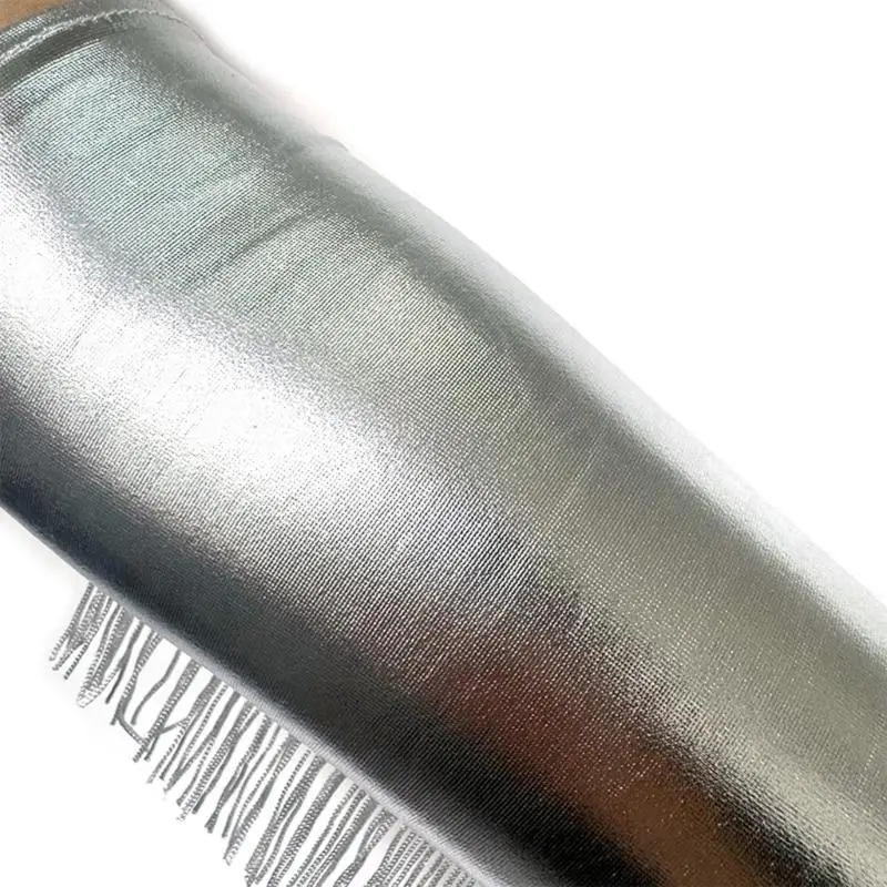 L5YC Glossy Pu Leather Hloves مع ملابس فضية فضية لحفلة المساء