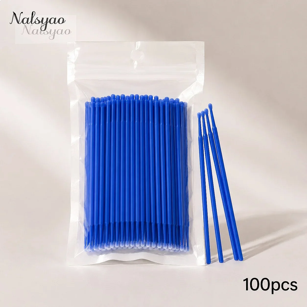 500/1000PCS Micro Individual Eyelashes Cotton Swab Eyelash Brushes Microbrush Removing Cleaning Lash Extensions Accessories