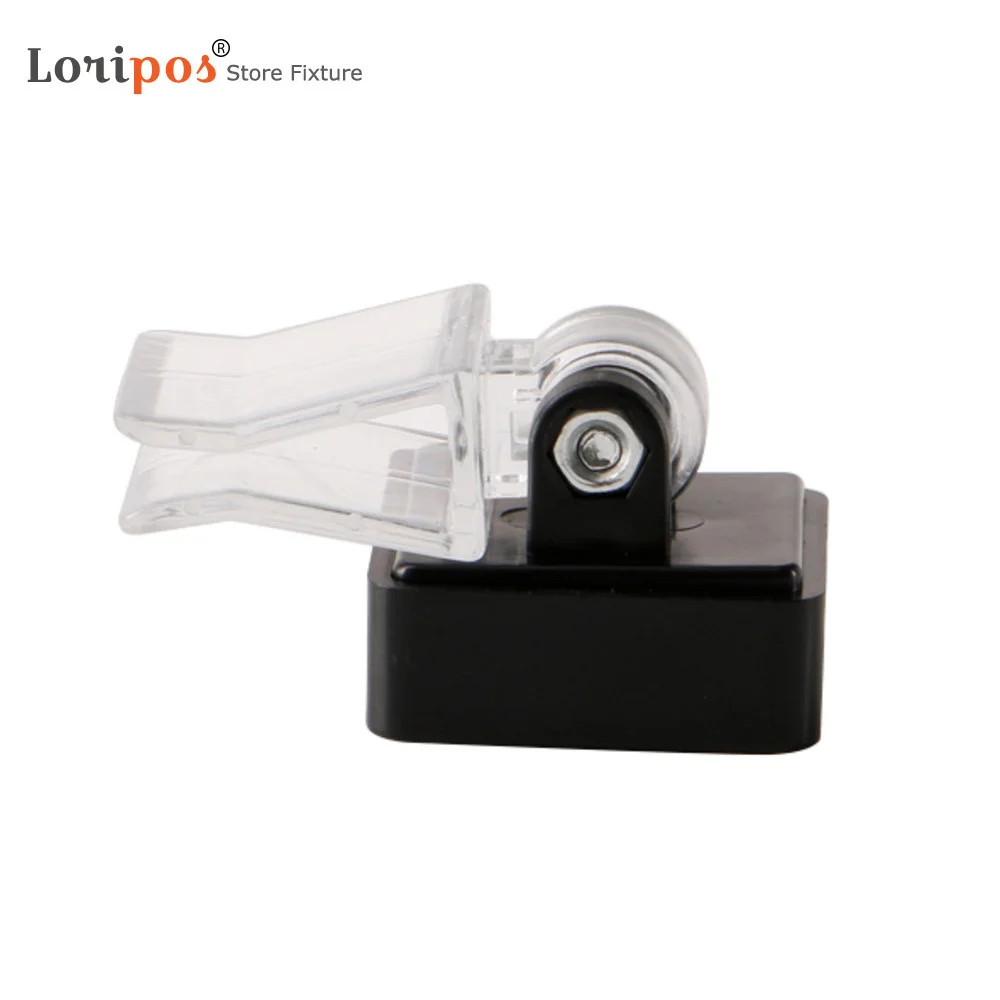 Retail POS Sign Holder Displays Graphic In Portrait Landscape Format Magnetic Base Clips To Side Frame Board Attachment