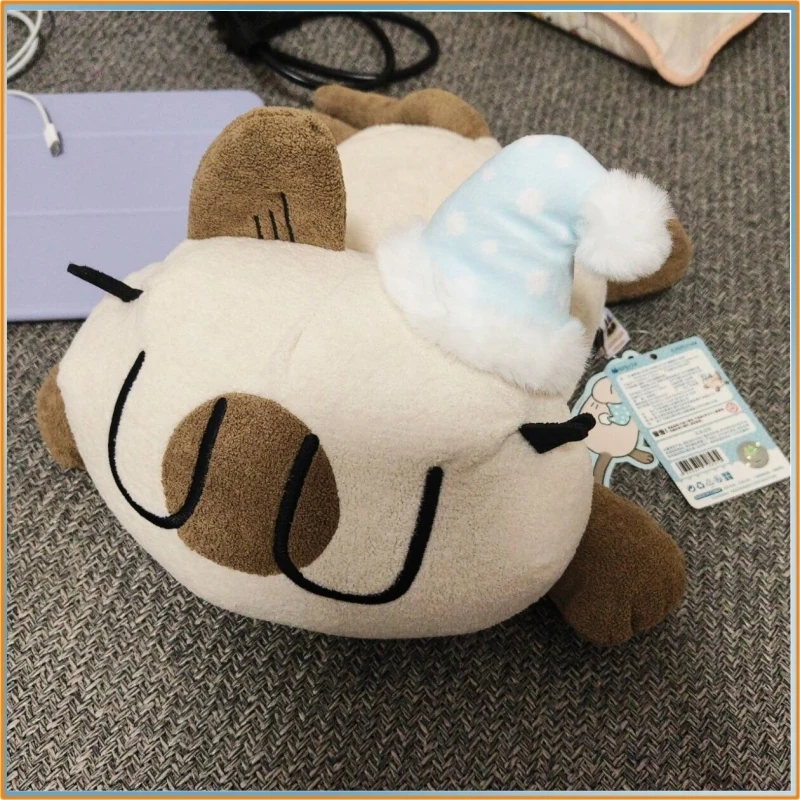 本物のアズキシャムキャット-アズキサン-フォーム粒子ぬいぐるみ-周辺グッズ-ぬいぐるみ-ホームデコレーション-コレクション-30cmぬいぐるみ-ギフト