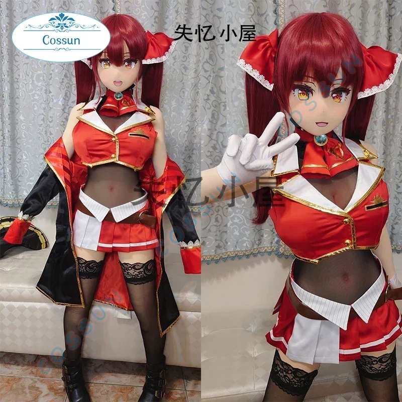 [Stock] Vtuber Hololive Houshou Marine Cosplay Costume Captain Dress Lolita Party Uniform Halloween Women Fres Shipping