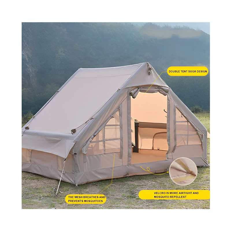 Outdoor full-automatic portable folding inflatable cabin tent large space waterproof and sun protection camping camping tent