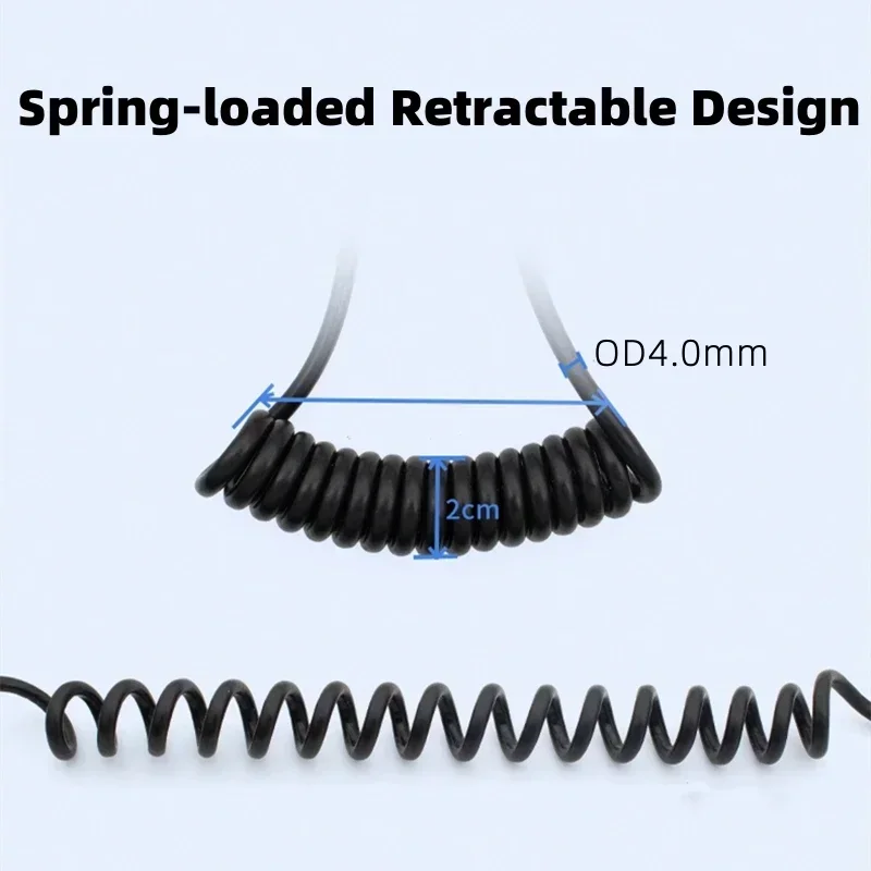 8K UHD كابل 2.1 معيار HD Mini-HD مايكرو HD تمتد الربيع الضفيرة سلك مرن للكمبيوتر هاتف لوحي كاميرا DV مراقب HDTV #4