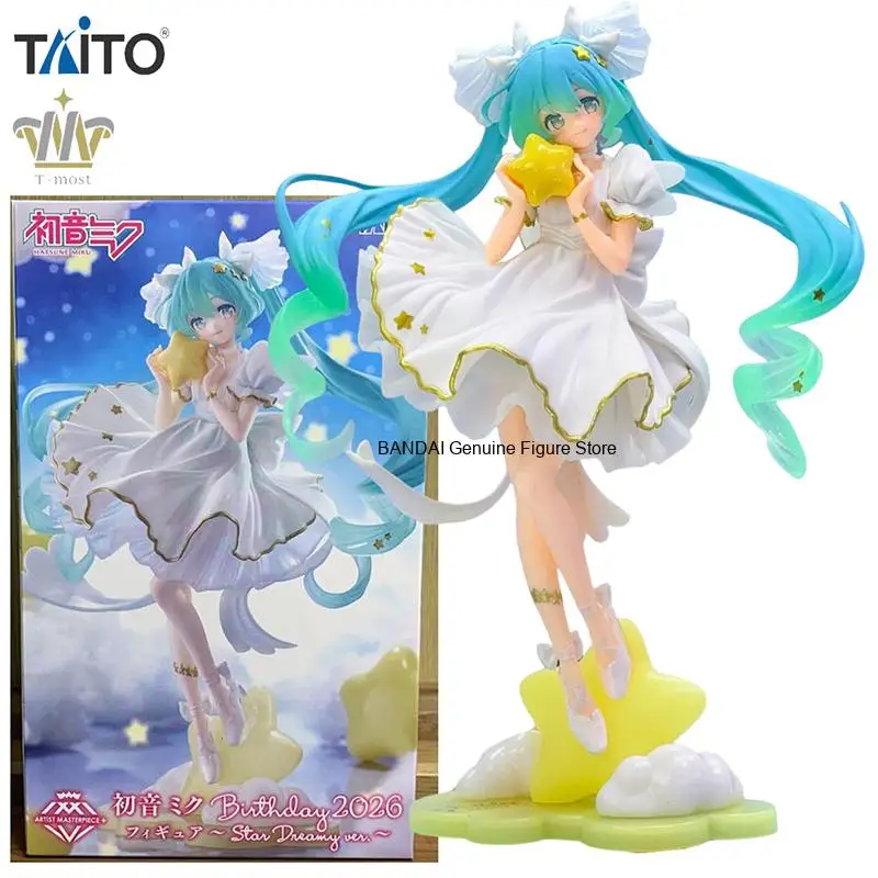 taito-初音ミク-2026年バースデー-amp-スタードリーミーver-pvc製-21cm-アニメアクションフィギュア-コレクションモデル-おもちゃ