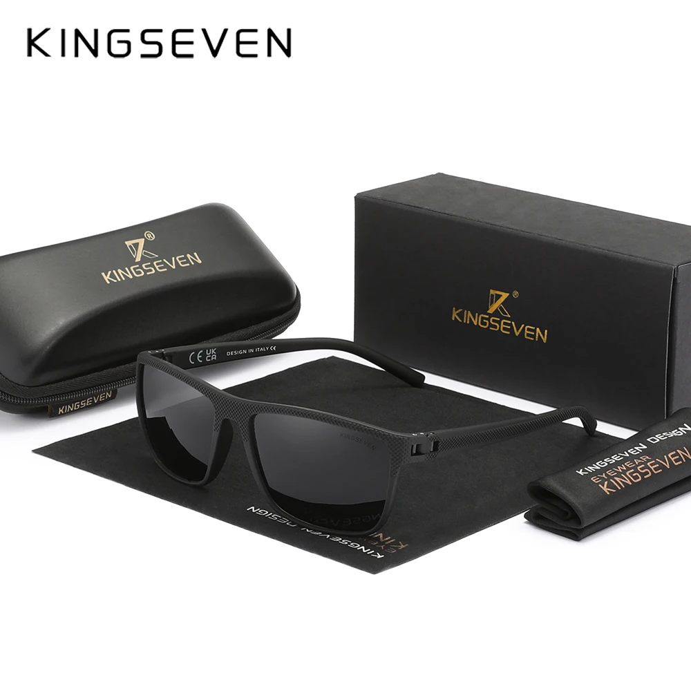 KINGSEVEN Night Vision Sunglasses For Men Polarization UV400 Driving Use HD Lenses Glasses Eye Protection Fsashion Eyewear