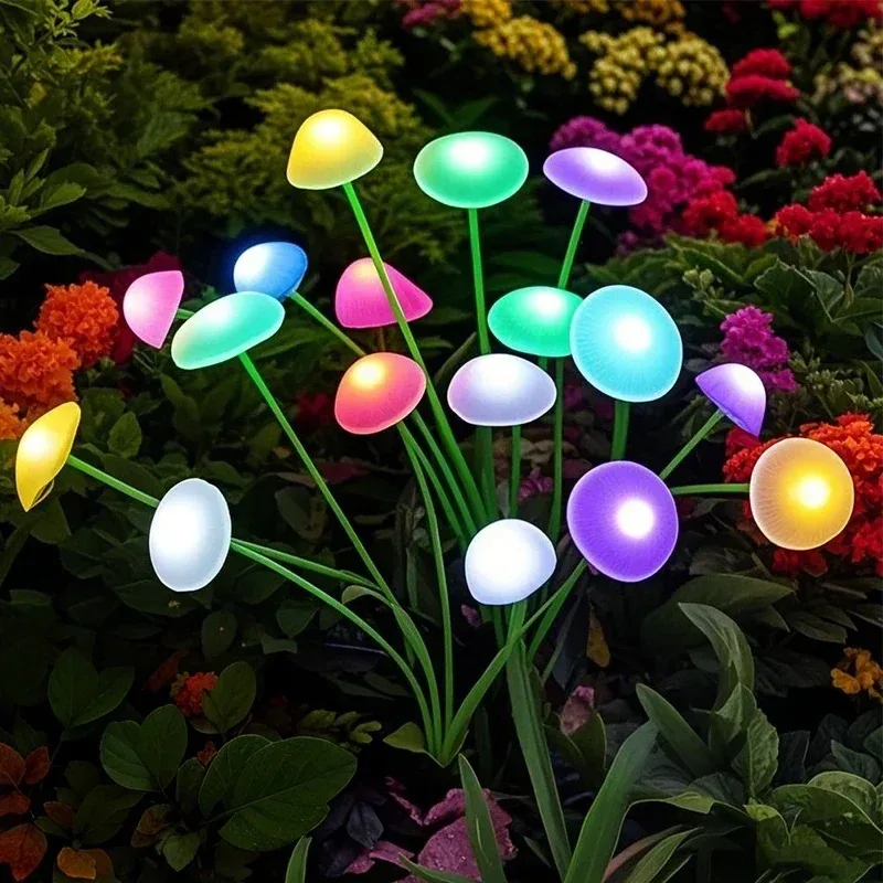 luzes-solares-em-formato-de-cogumelo-com-dois-modos-de-funcionamento-a-prova-d'agua-para-uso-em-jardins-e-areas-externas-com-varias-cores-ideais-para-decoracao-de-patios-e-jardins