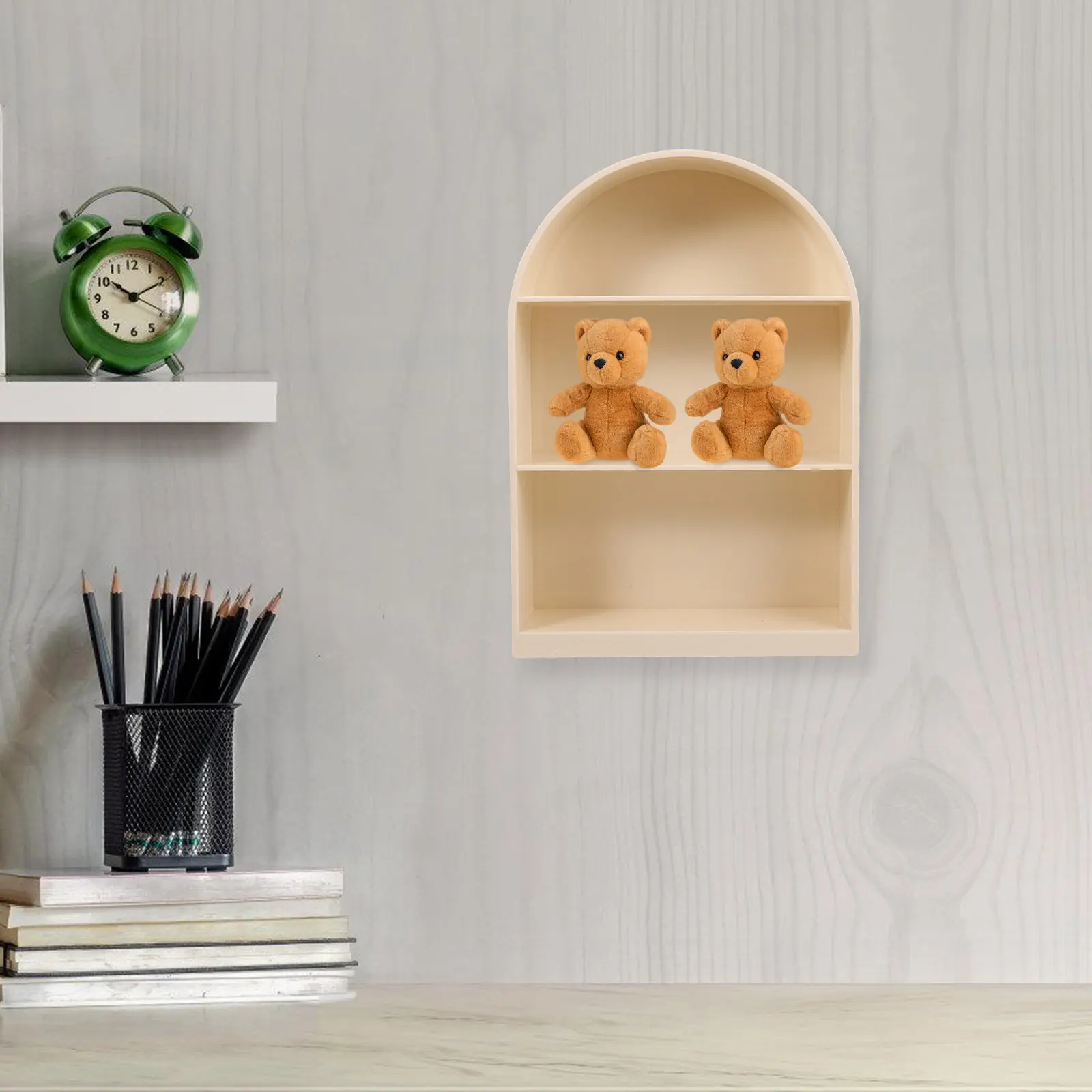 3-Layer Wall Mounted Display Shelf Wall Hanging Rack Storage Stand for Action Figures Collectibles Floating Shelves Bedroom view 5