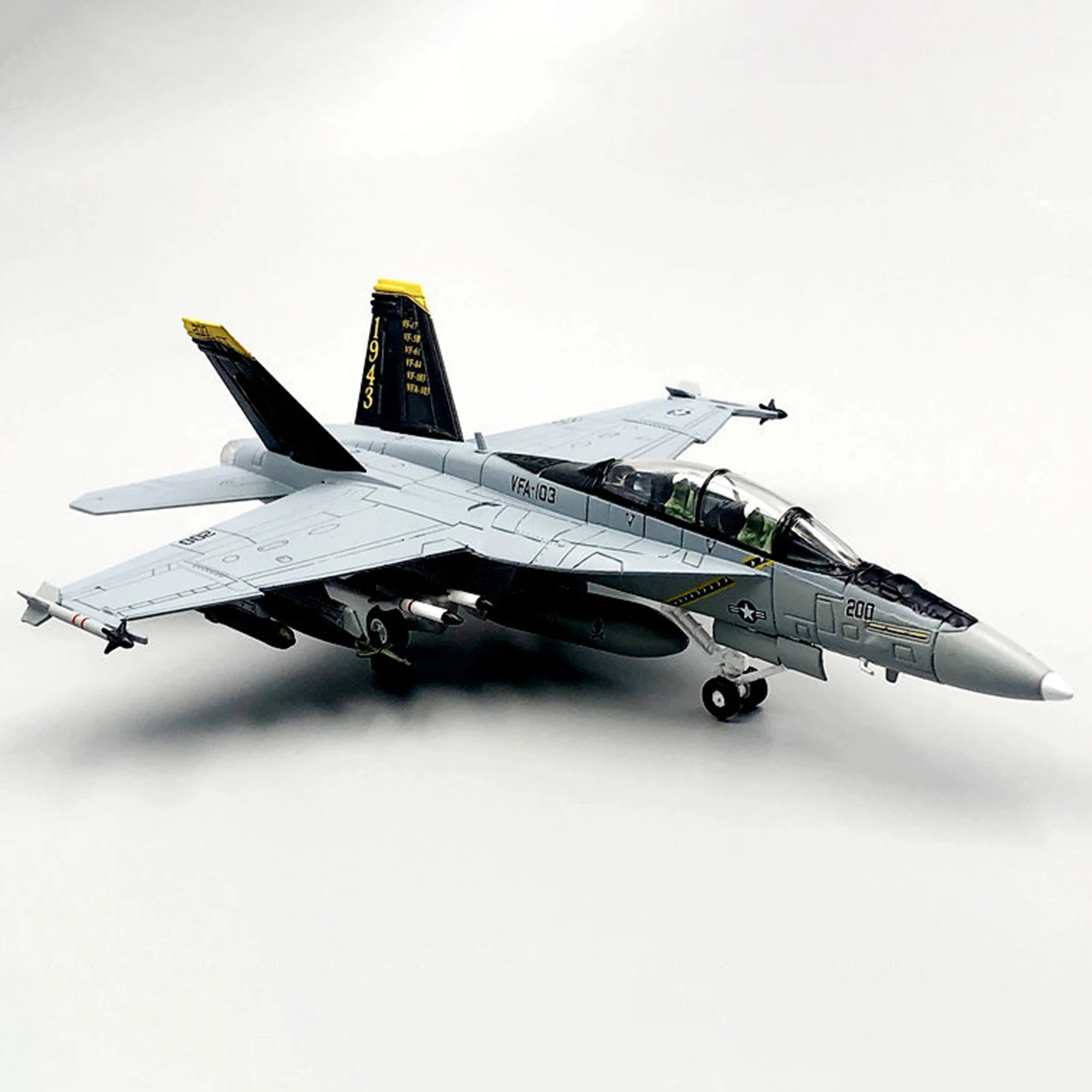 1:100 Scale FA-18F Fighter Alloy Aircraft Plane Model Toys Kits Gift