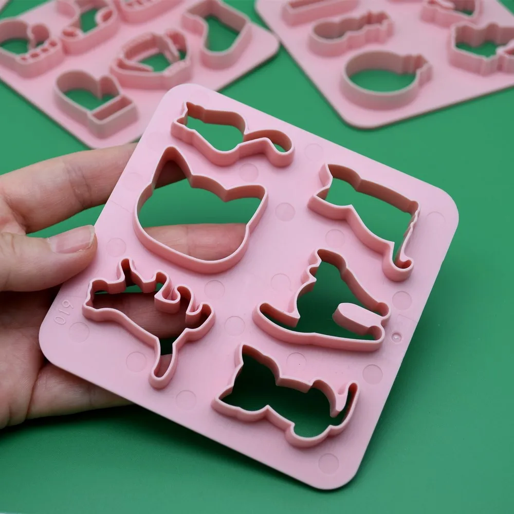 French Earrings Cutting Dies Soft Pottery Polymer Clay Cutter Pottery DIY  For Earring Jewelry Pendant Making Mold