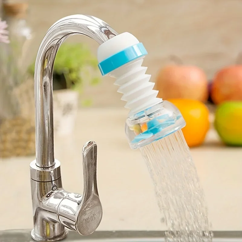 1pc Upgrade Your Kitchen Sink with This Rotary Faucet Extender and Water Purifier - Save Water & Money!