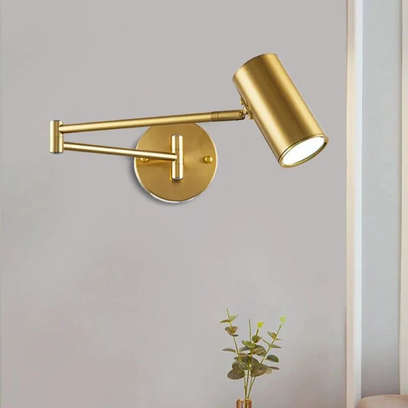 

Nordic Rocker Wall Lamp LED Bedroom Indoor Lighting For Living Room Bedside Lamps Study Room Adjustable Wall light Loft Decor