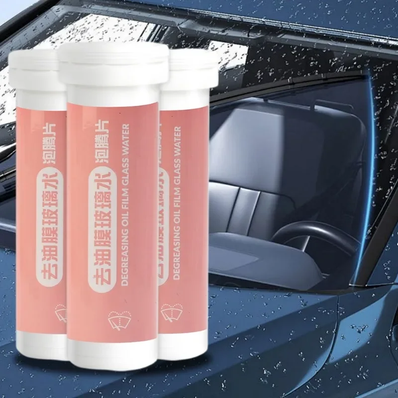 Car Windshield Glass Cleaner Solid Effervescent Tablets Car Concentrated Glass Water Universal Automobile Wiper Spray Cleaner