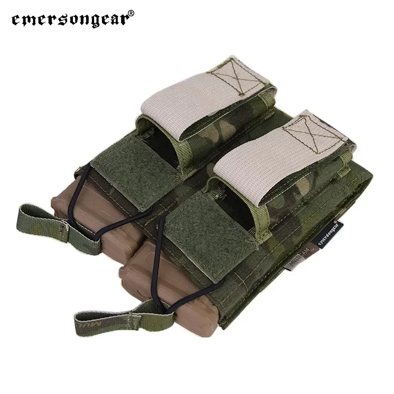 Emersongear Tattico Doppio Aperto Top 556 Fucile Pistola Modulare Magazine Pouch MOLLE PALS Mag Bag Fondina Wargame Airsoft Caccia