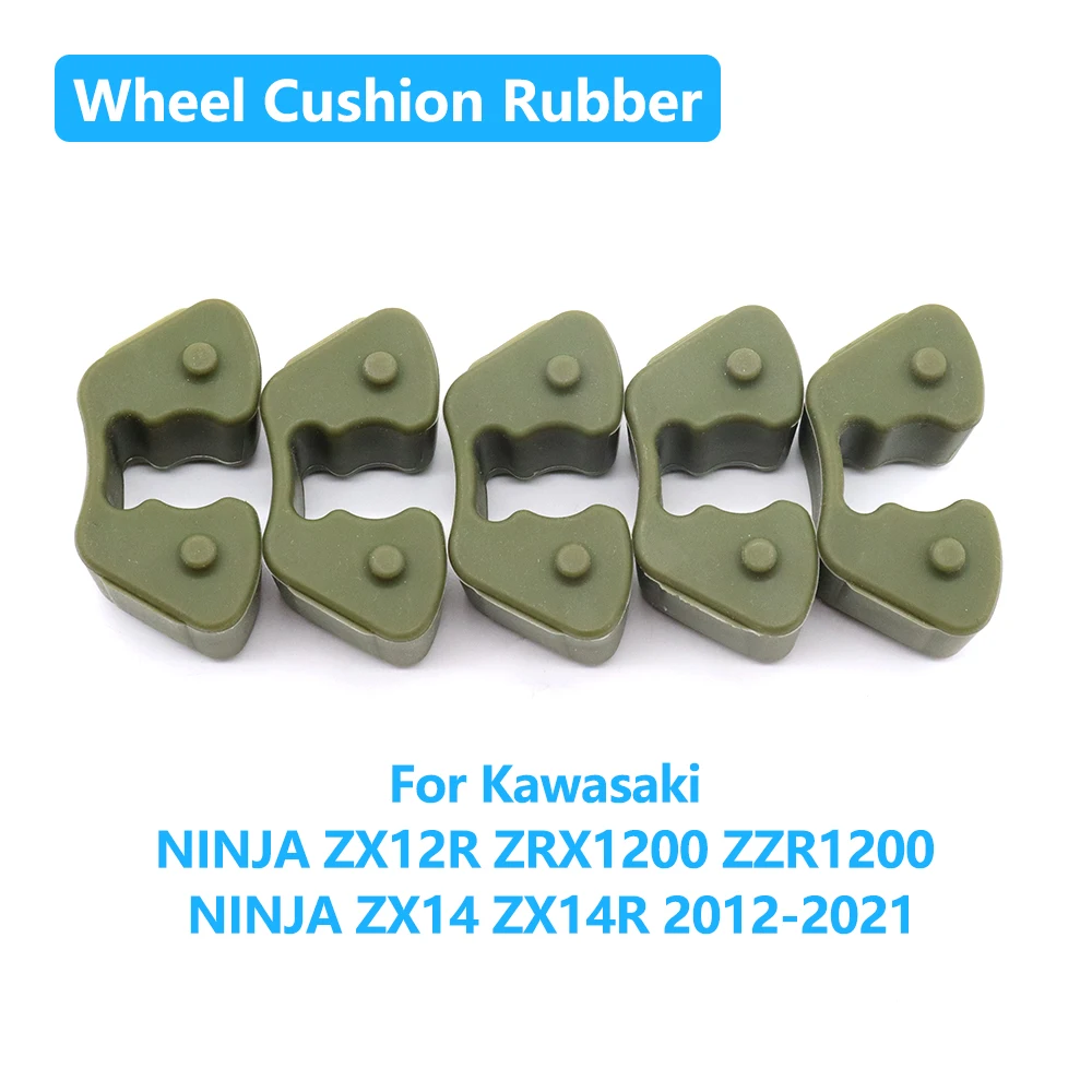 For Kawasaki NINJA ZX12R ZRX1200 ZZR1200 NINJA ZX14 ZX14R 2012-2021 Motorcycle Rear Wheel Drum Rubber Buffer Hub Damper Kit