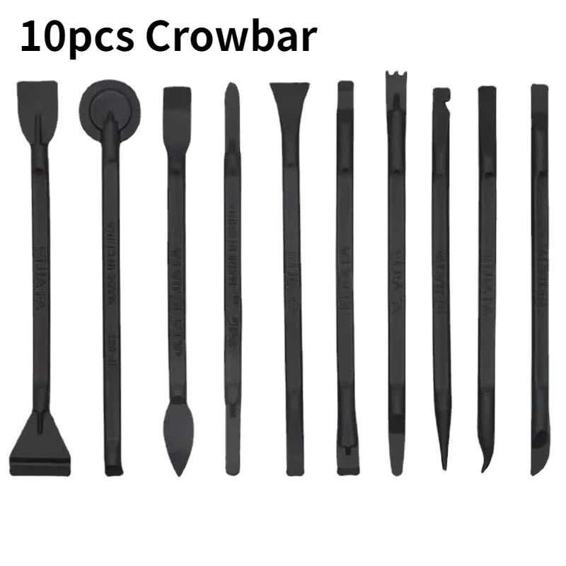 10pcs Crowbar Mobile Phone Repair Tool Disassemble Computer Kit Plastic Black Carbon Fiber Computer Phone Repair Pry Tools Set