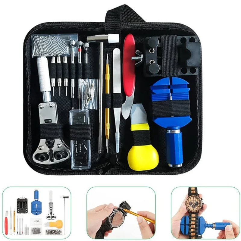 Joact Tools147pcs Watch Repair Kit Professional Spring Bar Tool Set Watch Band Link Pin