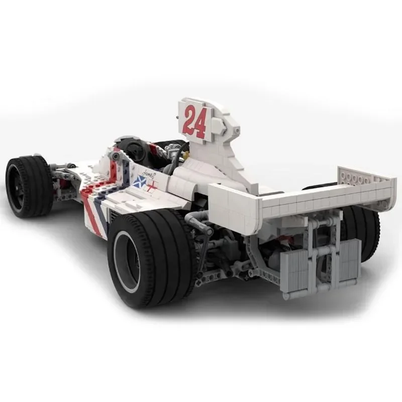 Classic model MOC-130285 Hesketh 308B scale 1:8 SuperRace Car Model Buiding Creators Block Bricks Toys Kids Birthday Gifts