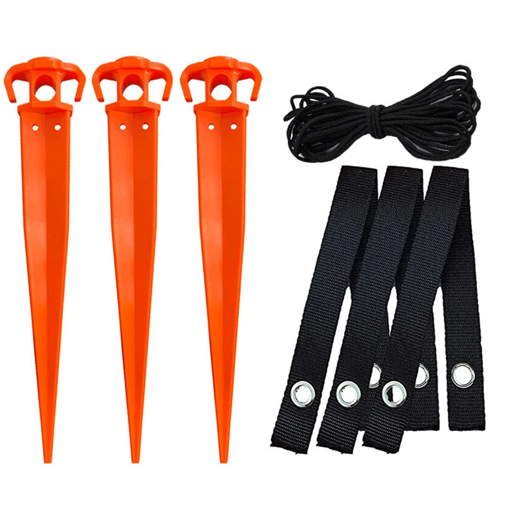 Garden Tree Support Anchor Kit Plastic Nylon Stake For Young Tree Stabilization Outdoor Lawn Landscaping Gardening Tool Set