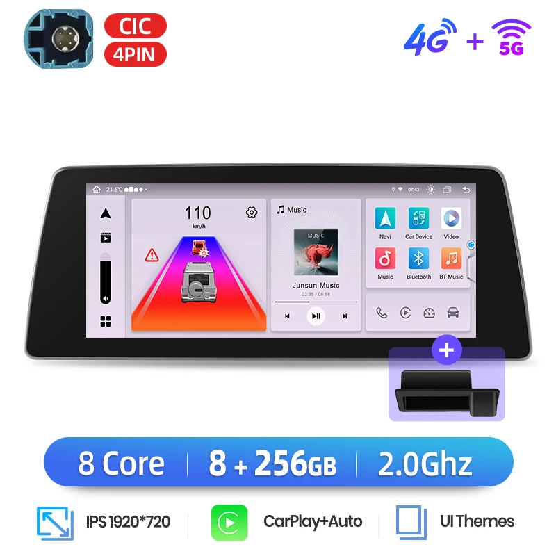 Junsun Draadloze Carplay Auto Radio Multimedia Voor BMW 5 Serie E60 E61 E63 E64 E90 E91 E92 E93 CCC CIC 4G GPS Navigatie