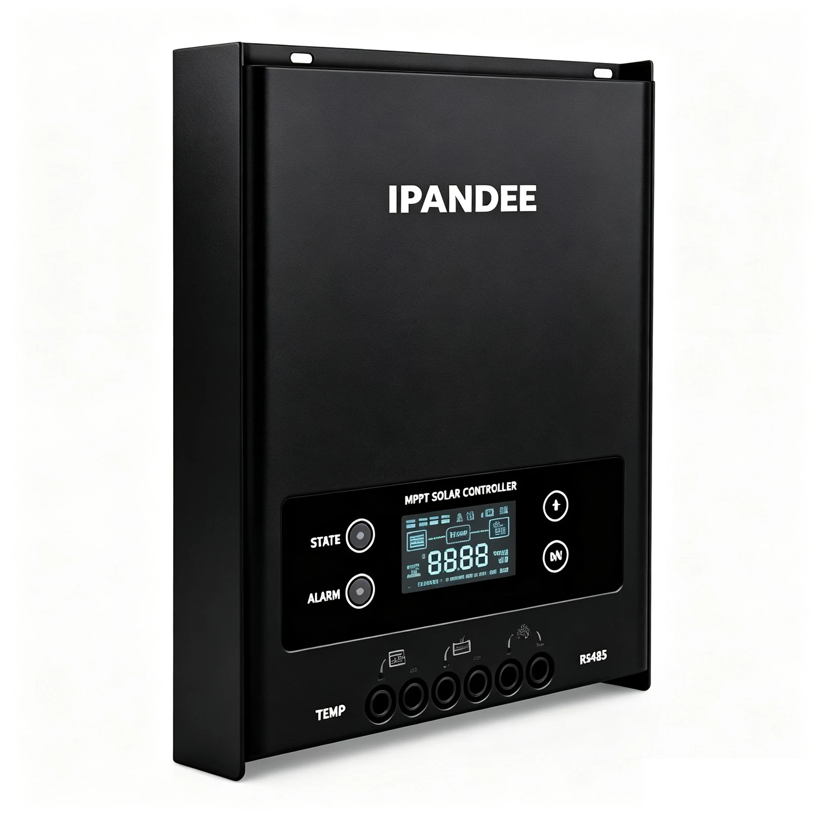 IPANDEE 60A MPPT Solar Charge Controller 12V 24V 36V 48V Auto, 99.9% Efficiency 200V Max PV Input, APP Monitoring Support Solar Panel Regulator for Lithium/Lead-Acid LCD Display RV Off-Grid