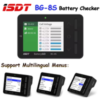ISDT Smart Battery Checker Balancer BattGo BG-8S 1-8S Receiver Signal Tester for XT60/XT60i LiHv Lilon LiPo LiFe NiMh/Cd Battery