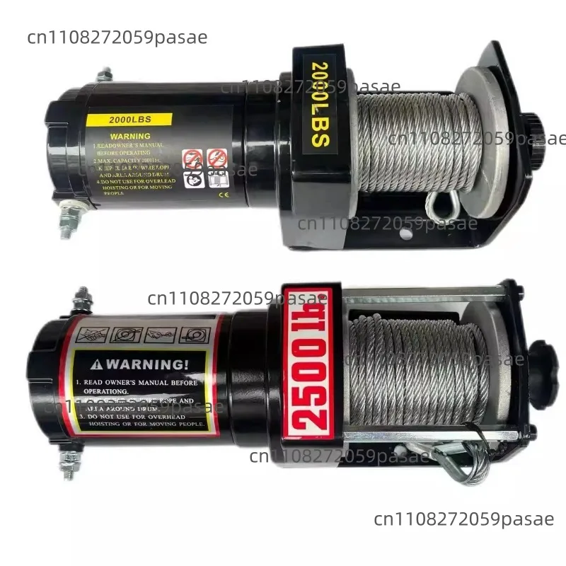 

ATV Winch 12v2000lb-2500lb DC Electric Winch, Wire Rope Winch