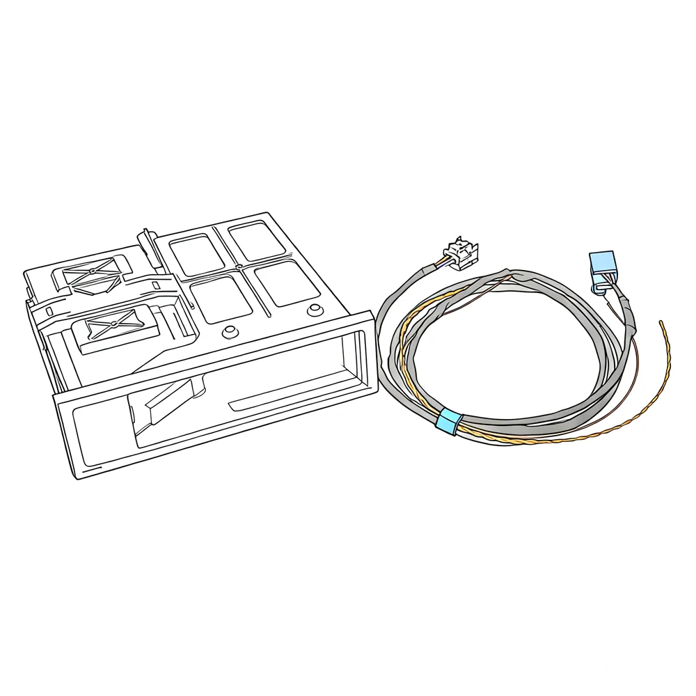 For Tiguan Golf MK6 Passat B6 CC RCD510 RNS510 Media Interface MDI