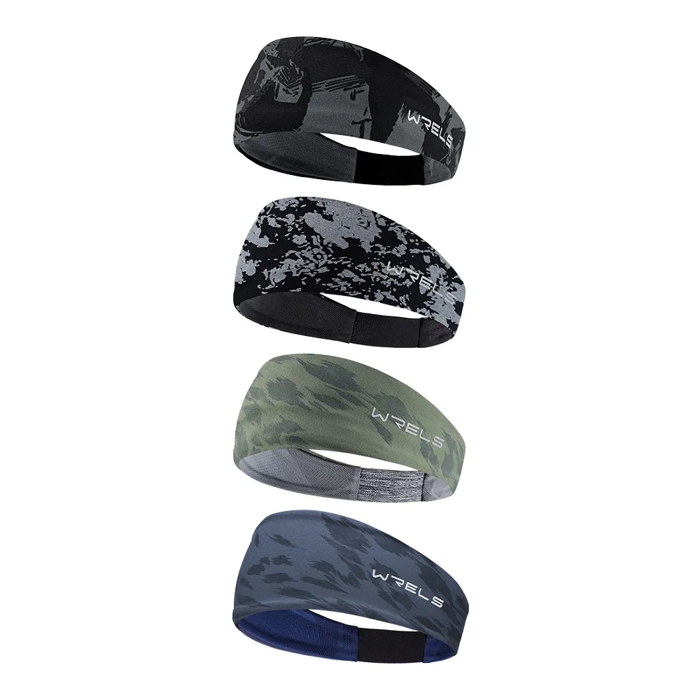 WRELS Headbands for Men Women Sports Sweatband Moisture Wicking Breathable Elastic Hairband Running Yoga Fitness Head Band - Image 6