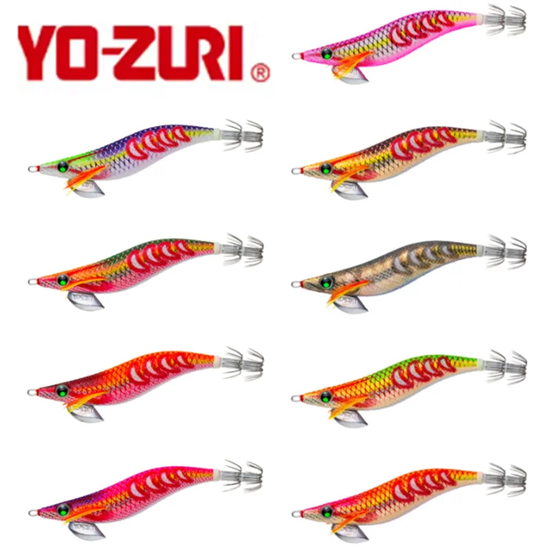 

Japan YO-ZURI Imitation Wooden Shrimp Squid Hook A1759 Anti-tangling High Quality Tail Umbrella Hook Fluorescent Fake Bait