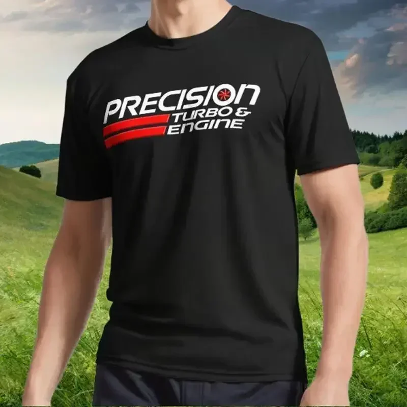 New Precision Turbo Car logo Active T Shirt American Funny S to 5XL