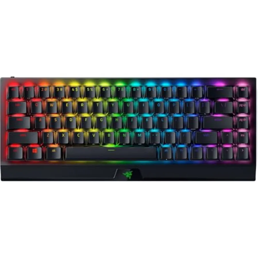 Gaming keyboard for desktop use PBT plastic orange hot-swappable switches with tactile quiet feedback and HyperSpeed wireless p