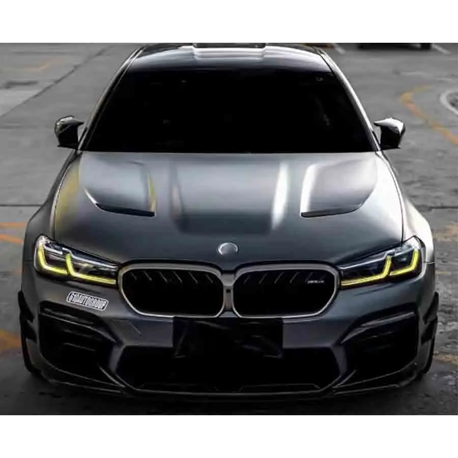 For BMW 5 Series M5 F90 G30 G38 Carbon Fiber Hood Engine Cover Hood Car Headliner Hood Cover CS Style Car Accessories Body Kit