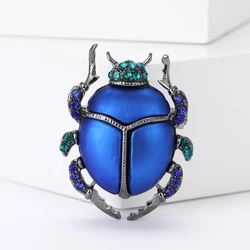 Rhinestone Beetle Brooches for Women Unisex Rhinestone Insect Pins Event Party Backpack Decoration Clothes Accessories