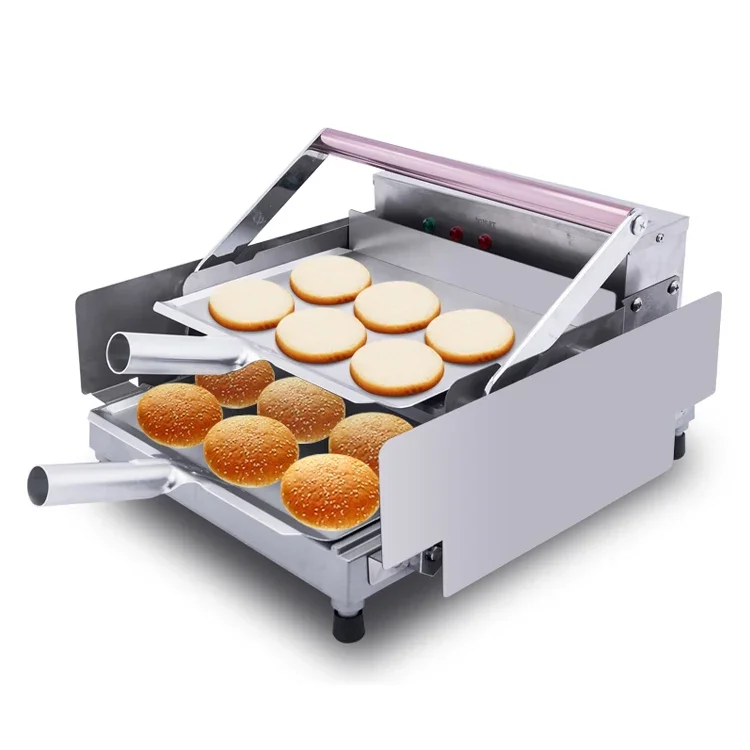 Restaurant use fast food hamburger burger bread grill maker machine