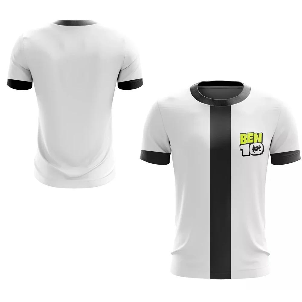 Animiertes Omnitrix Ben10 3D-Druck Herren-T-Shirt, Sommer-Outdoor-Training, schnelltrocknend, atmungsaktiv, Sport-Fußballtrikot, kurzärmeliges Oberteil – Detail 2