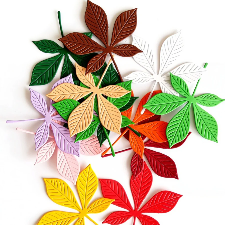 2026 New Palmate Maple Leaves Metal Cutting Dies for DIY Scrapbooking Card Making Stencils Photo Albums