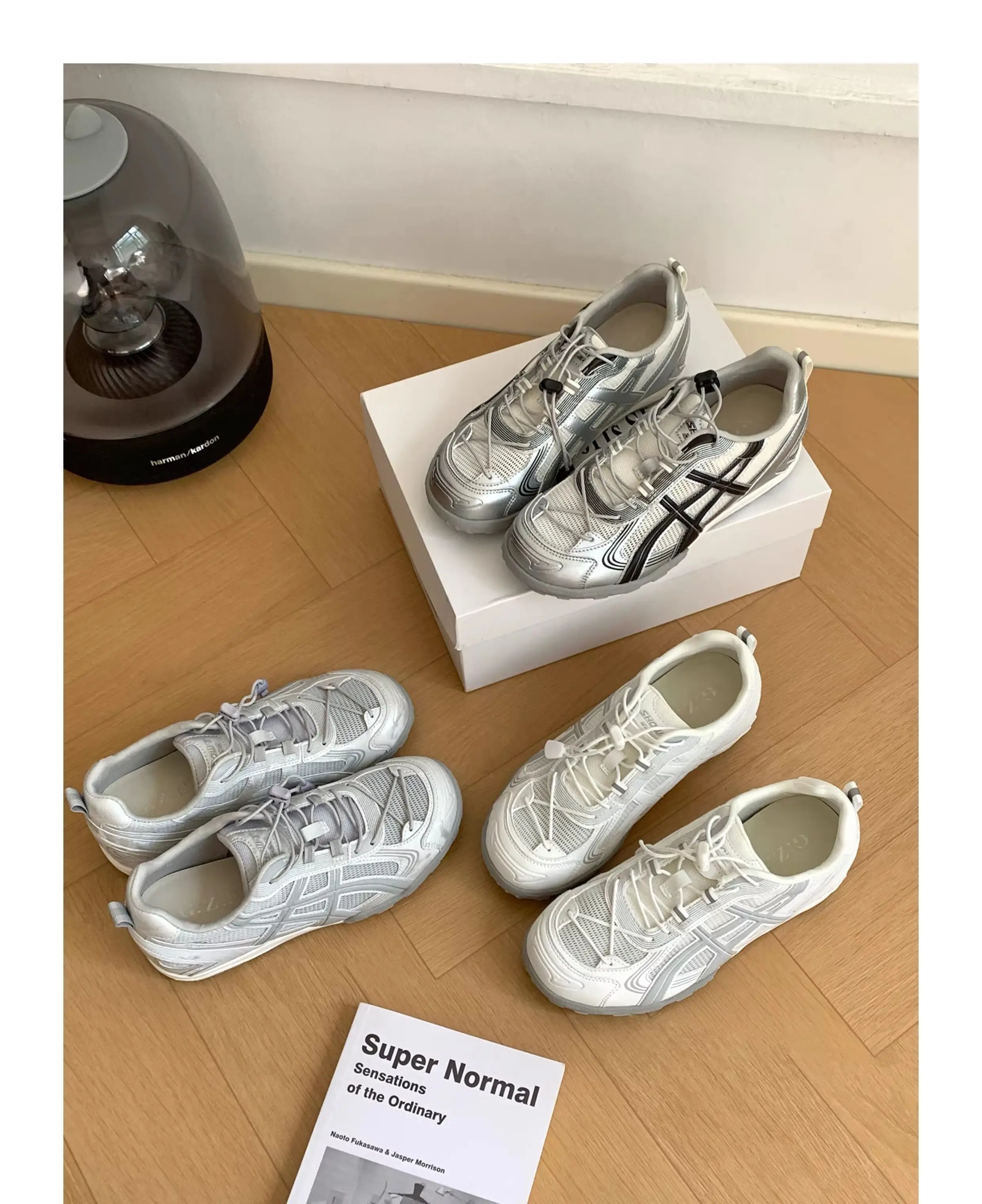 

Women's Silver Retro Sneakers, Breathable Mesh Casual Running Shoes, Non-slip Low-top Athletic Footwear for Daily Commute